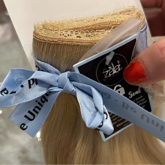 20” Beachy Blonde #613 Zala Halo 1pc 100% Human Hair Extensions 150g IT#CE4 - Picture 5 of 14